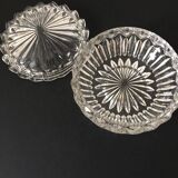 Old worked glass candy box