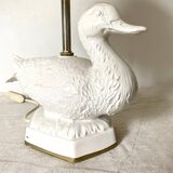 Vintage ceramic duck lamp