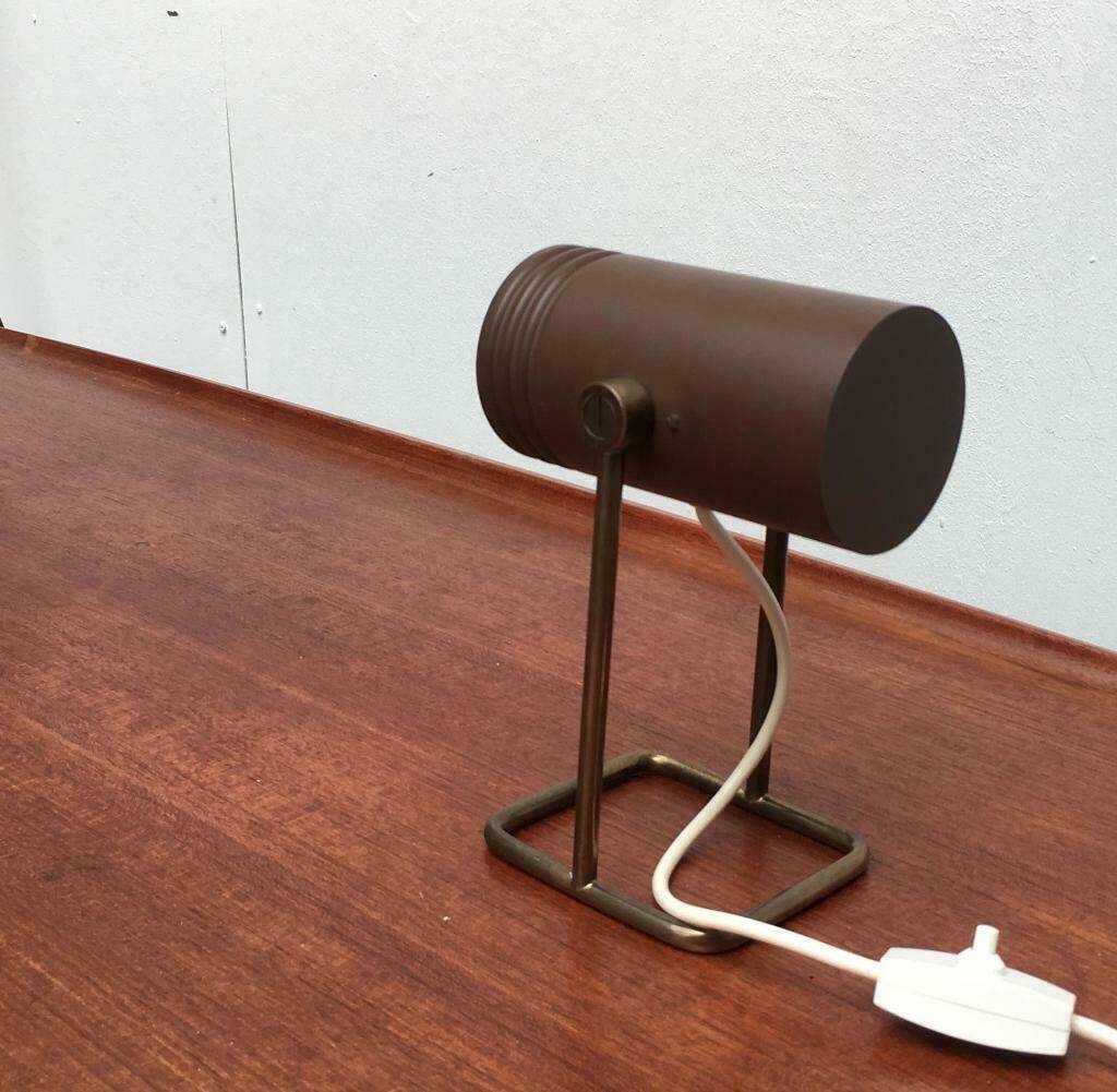 Mid-century Space-Age table lamp by Rolf Krüger for Heinz Neuhaus Leuchten, Germany, 1960s.