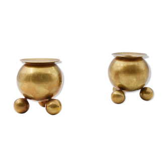 Pair of vintage brass candlesticks