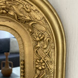 Antique Louis-Philippe carved mirror 90x65 cm