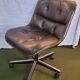 Charles Pollock armchair from the 80s – Leather, metal, plastic.