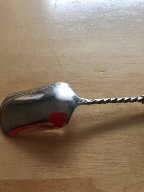 6 silver ice cream spoons 1898-1903