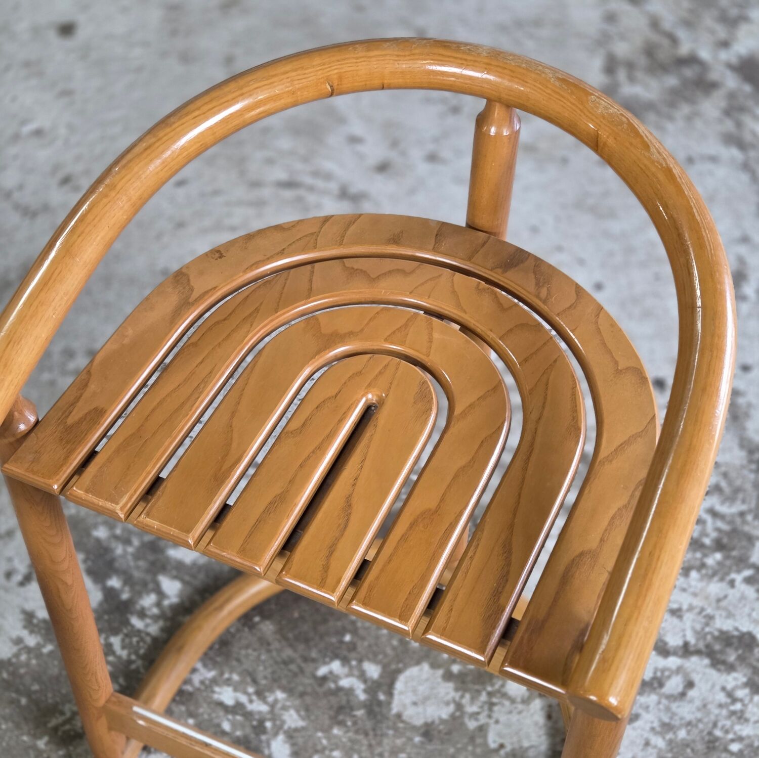 Set of 3 Almillmö bar stools, vintage 1980s German design