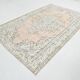 6x9 Turkish Apricot Oriental Vintage Rug, 180x289Cm