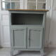 Vintage buffet green of gray, wooden tray