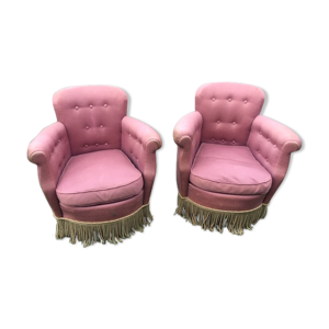 Paire de fauteuil crapaud