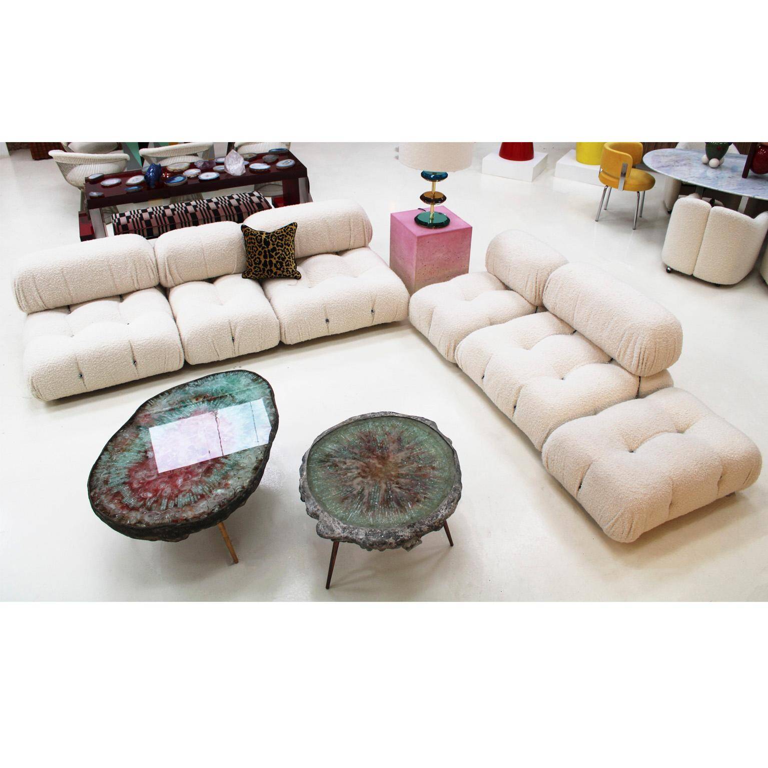 White Modular Sofa Model Camaleonda Designed By Mario Bellini. Italy 1970