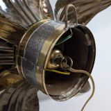 70's Brutalist Brass Wall/Ceiling Light