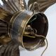 70's Brutalist Brass Wall/Ceiling Light