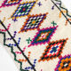 Moroccan Berber carpet azilal ecru with colorful patterns 172x105cm