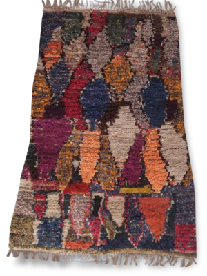 Boucharouette tapis vintage, 162x99