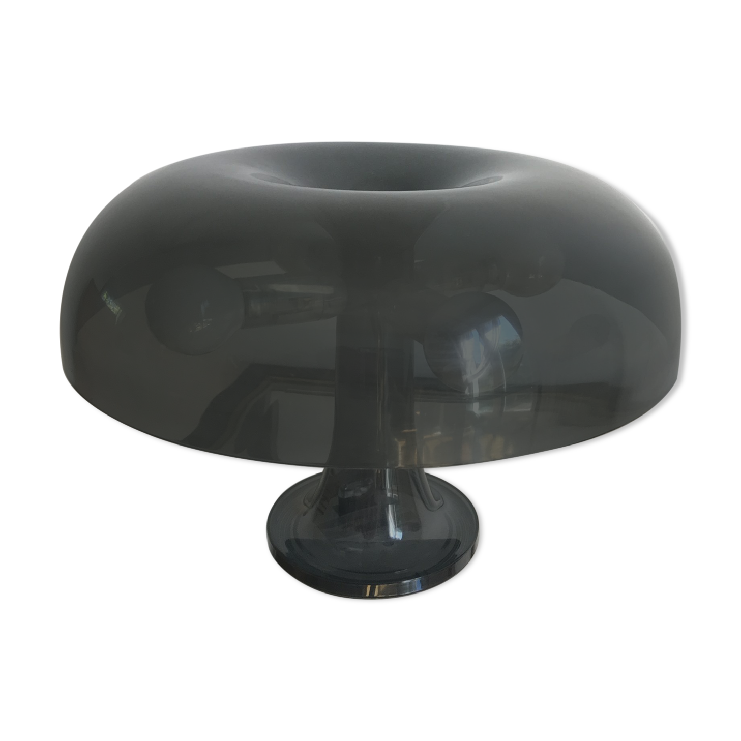 Nessino black pose lamp for artemide by giancarlo mattioli