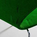 Set of 4 Fritz Hansen butterfly chairs in deep green fabric, 1980s