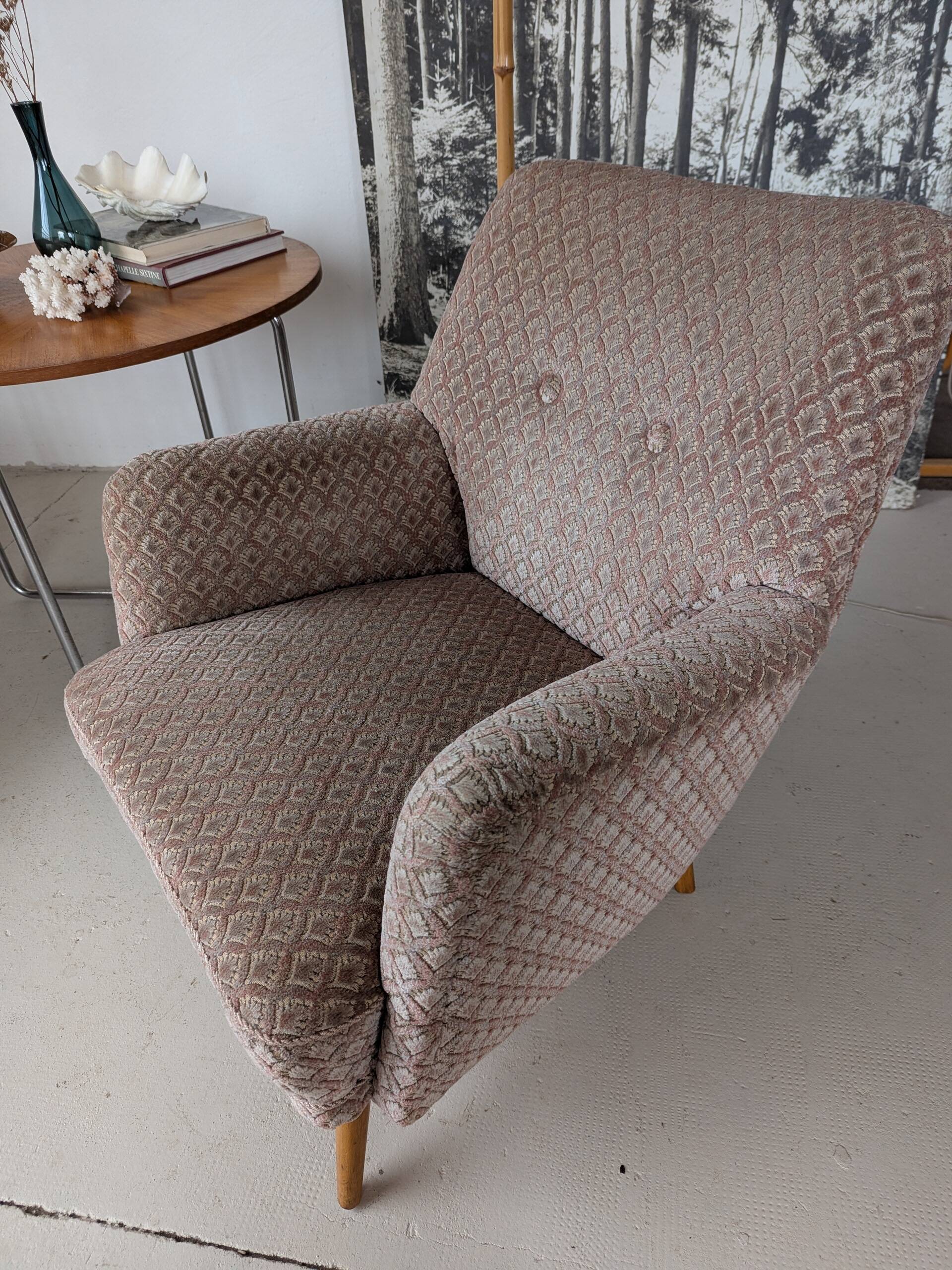Paire de fauteuils cosy, vintage 1960