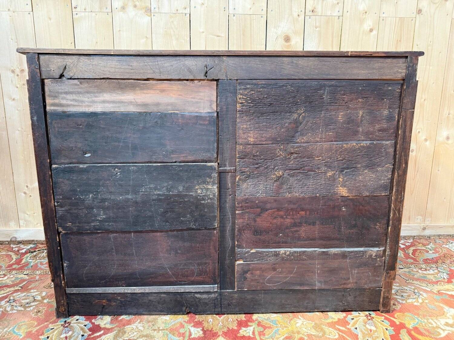 Louis XVI style buffet in solid cherry wood.