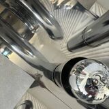 Set of rare chrome table lamps by Goffredo Reggiani