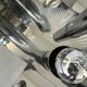 Set of rare chrome table lamps by Goffredo Reggiani