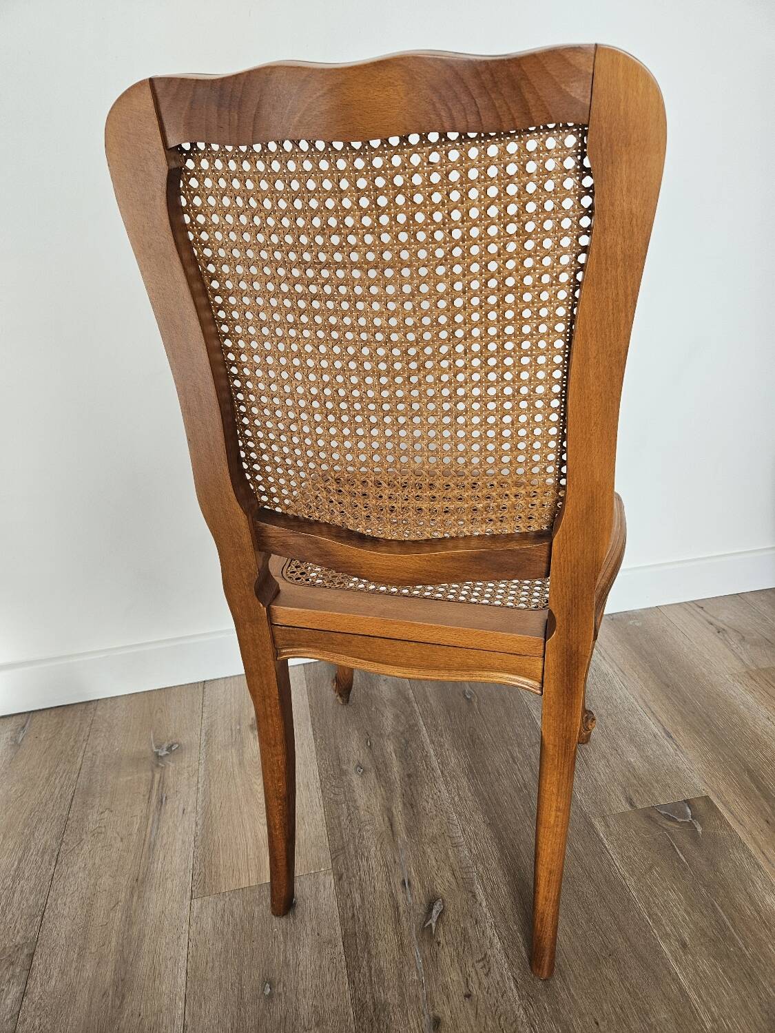 Art Deco oak and cane chair