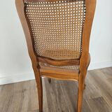 Art Deco oak and cane chair