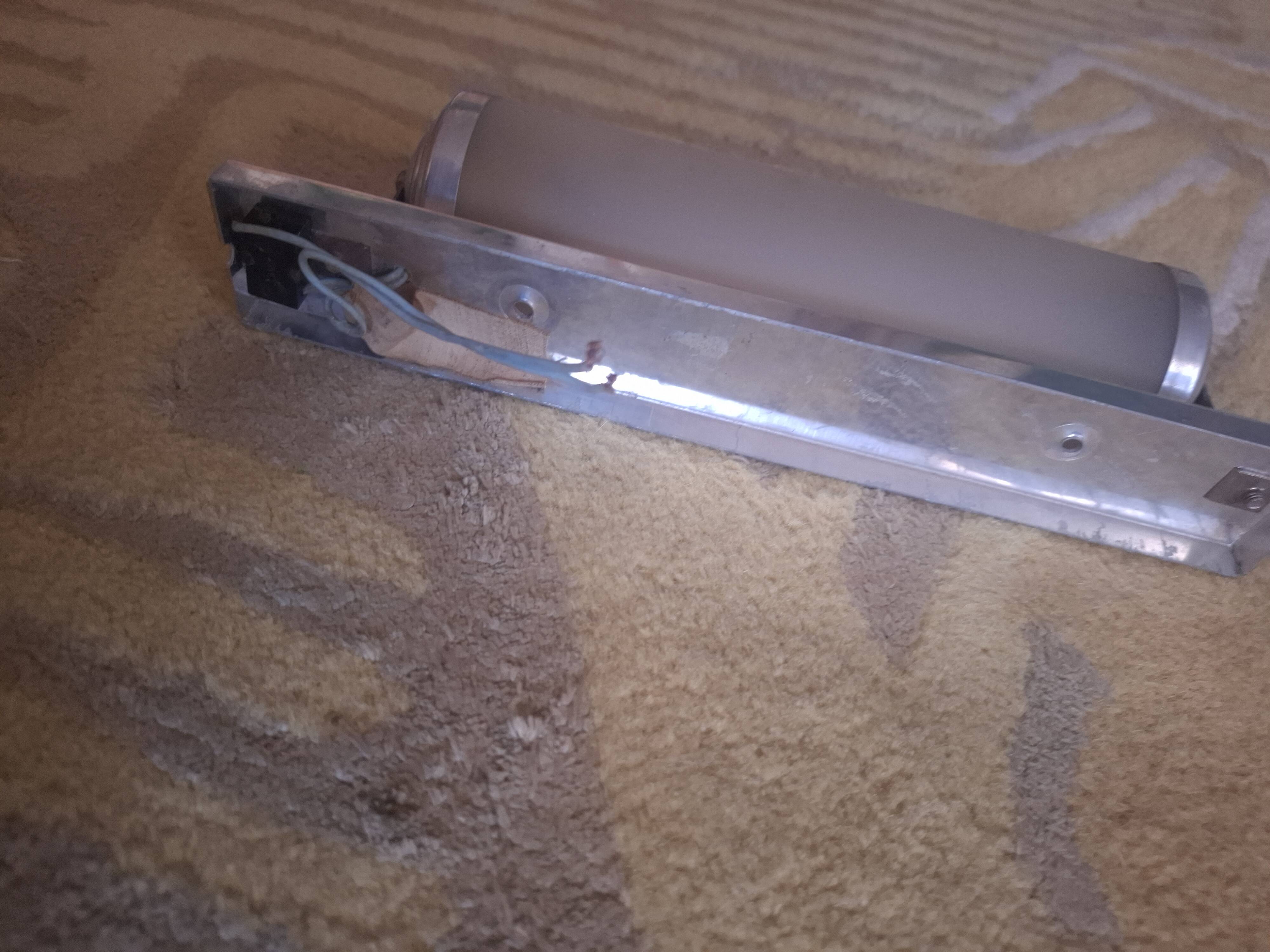 Art deco sand-glass wall light