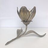 Flower brass chrome ashtray and aperitif peaks