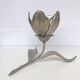 Flower brass chrome ashtray and aperitif peaks