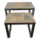 Vintage Brutalist Side Or Plant Tables, 1970s