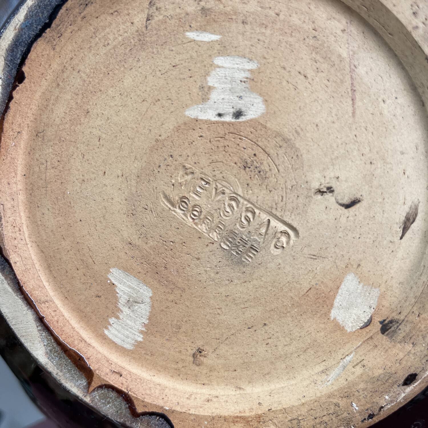 Meyssac glazed pottery cup