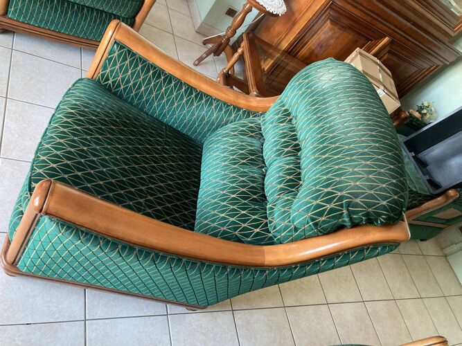 Canape et 2 fauteuils de style Louis Philippe merisier massif
