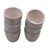 Six vintage coffee cups