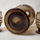 Carafe and 2 Art Deco crystal glasses