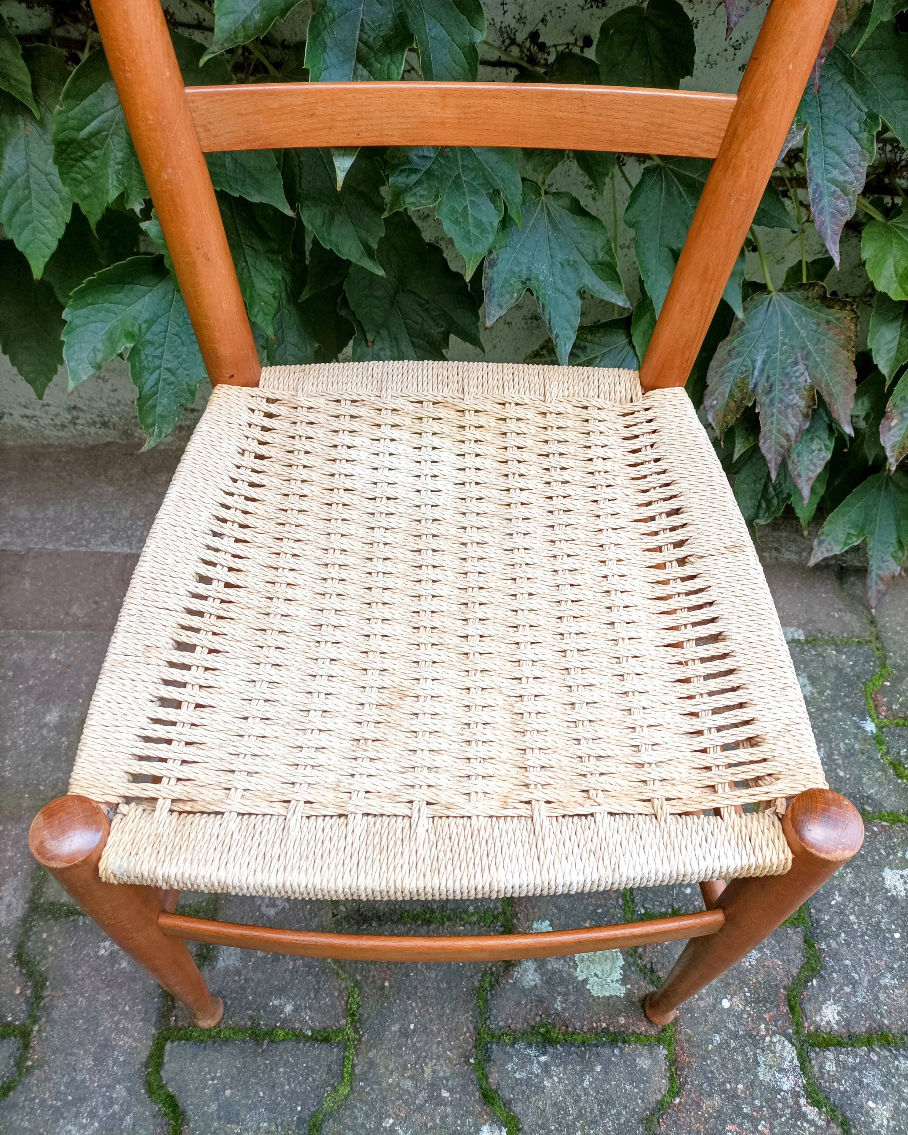 Spinetto rope chairs by Chiavari