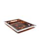 Brass and tortoiseshell lucite tray, Italy 1970s