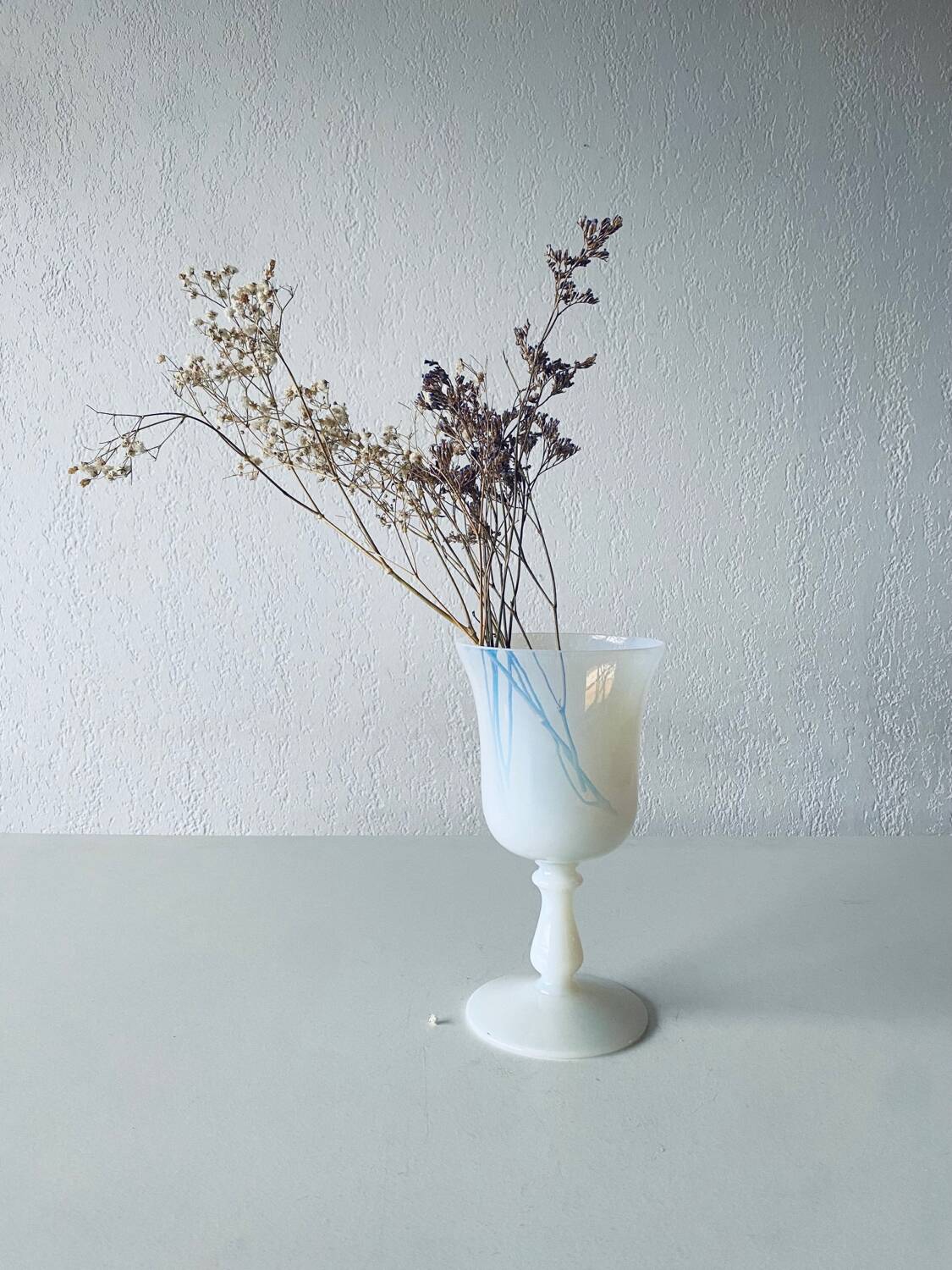 Antique white opaline vase