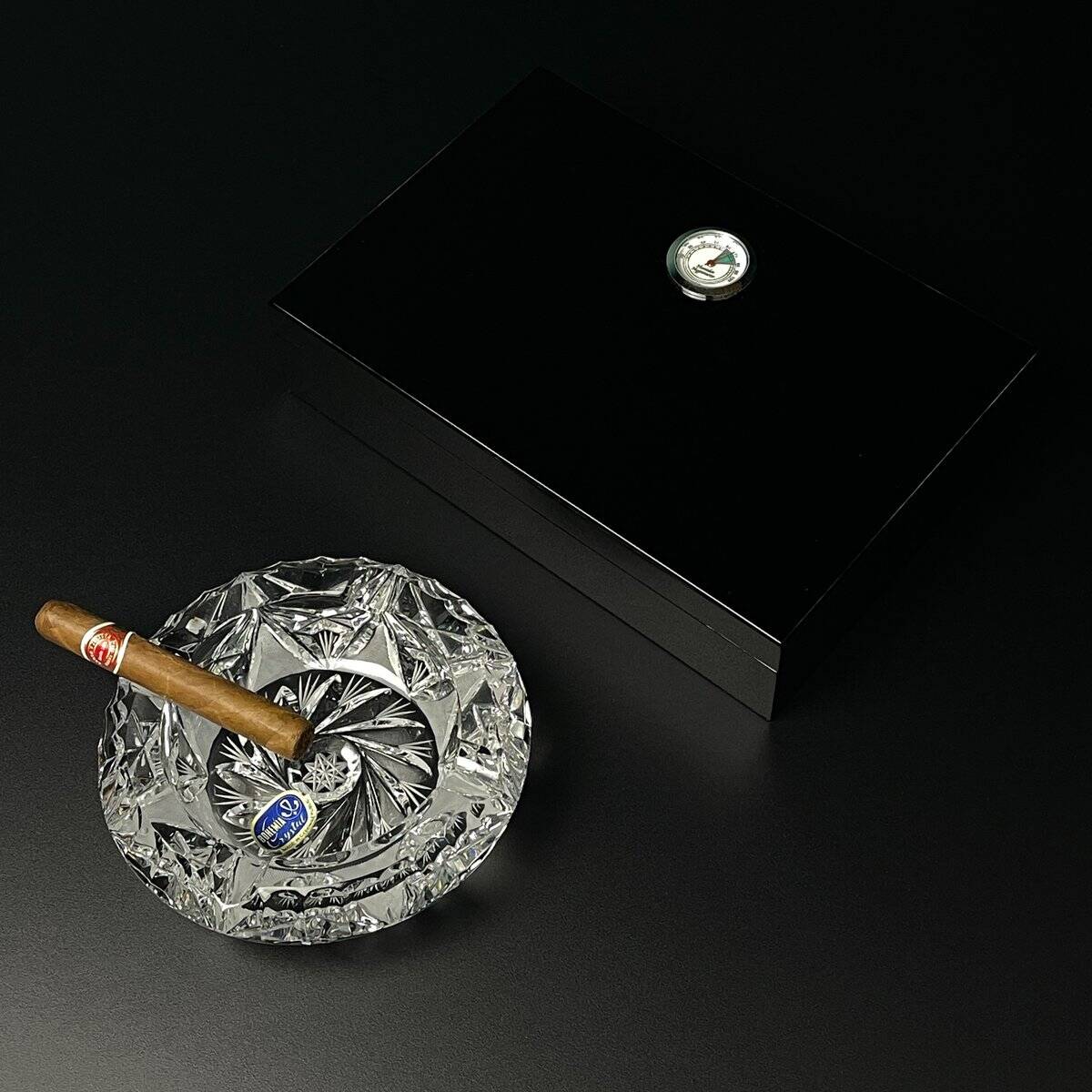 Bohemian glass ashtray by Bohemia Crystal, 1990s