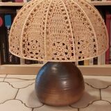 Signed 70s sandstone lamp