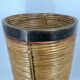 Italian copper and bamboo umbrella stand, 1960s