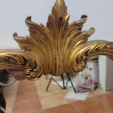 Miroir style Louis XV en bois doré, 80×69 cm