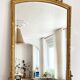 Louis XVI mirror, 19th century, gilded with sheet 136x88cm