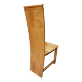 4 chaises en hévéa massif
