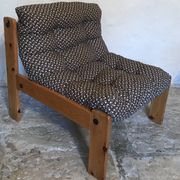 Vintage armchair in pine 1980's