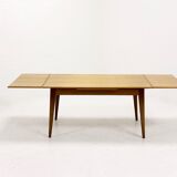 Table à manger design danois en teck extensible des années 1960