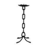 Extra Large Modernist Vintage Sculptural Brutalist Metal Candleholder, Austria