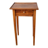 Table chevet en bois ciré