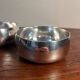 Set of two silver-plated finger bowls from Christofle