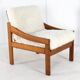 Pine armchair 'Gassel' Cream | one off a kind designer chair custom made