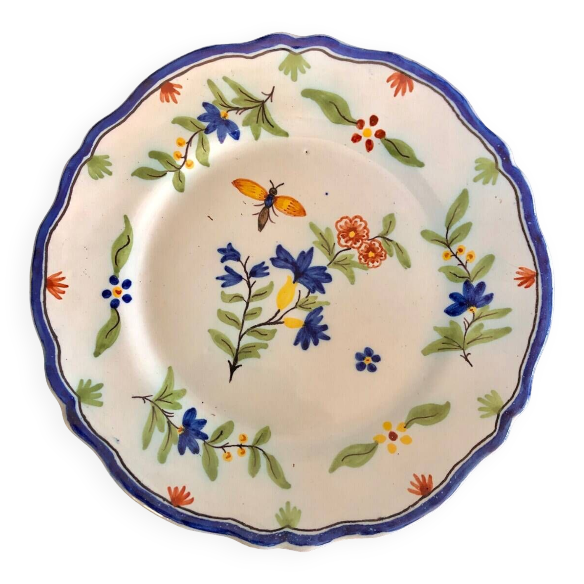 19th century plate from the Faïencerie de Saint Clément