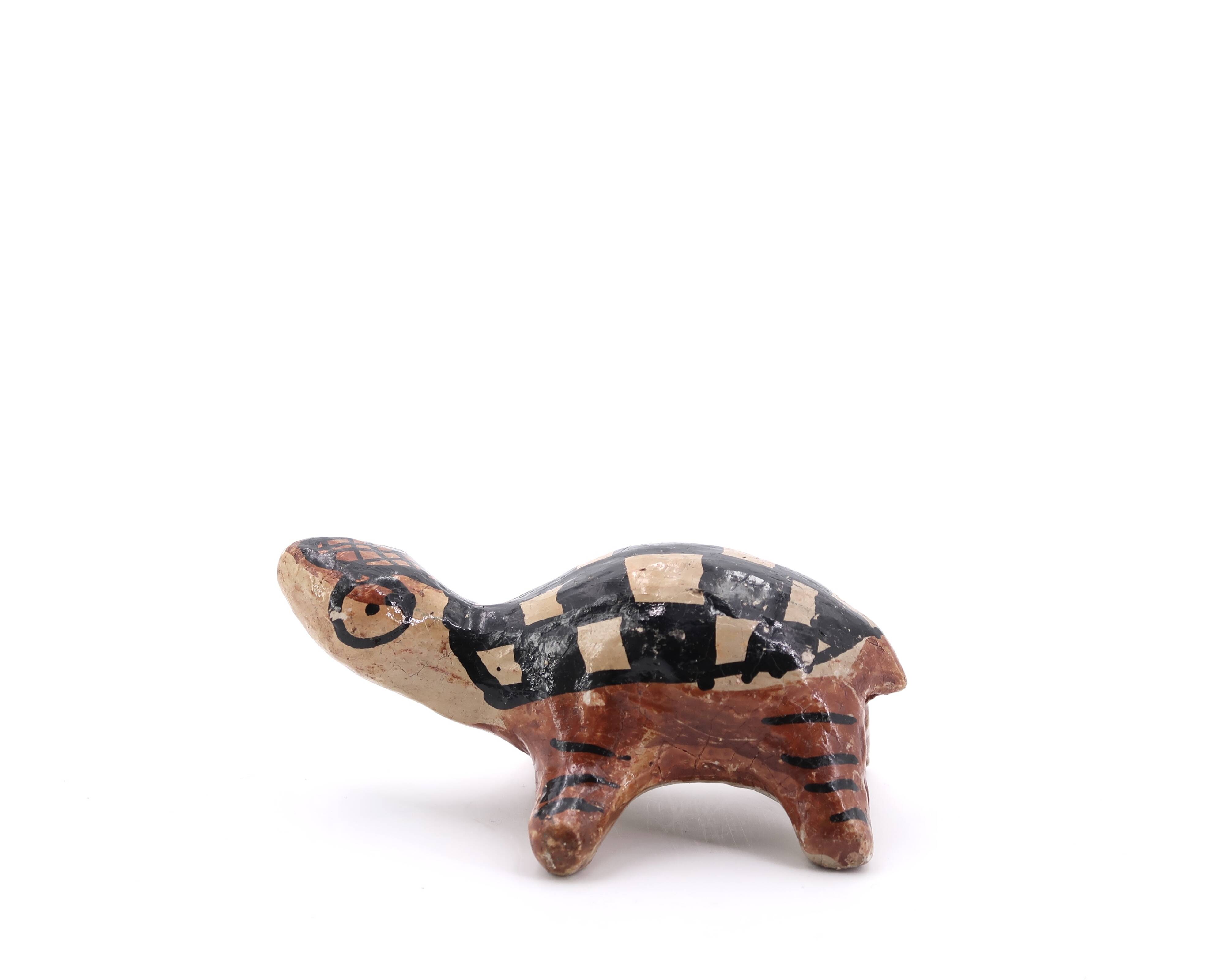 Moroccan Ideqqi ceramic turtle, 1970s