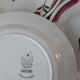Set of 6 flat plates Gien model Saverne years 30-40